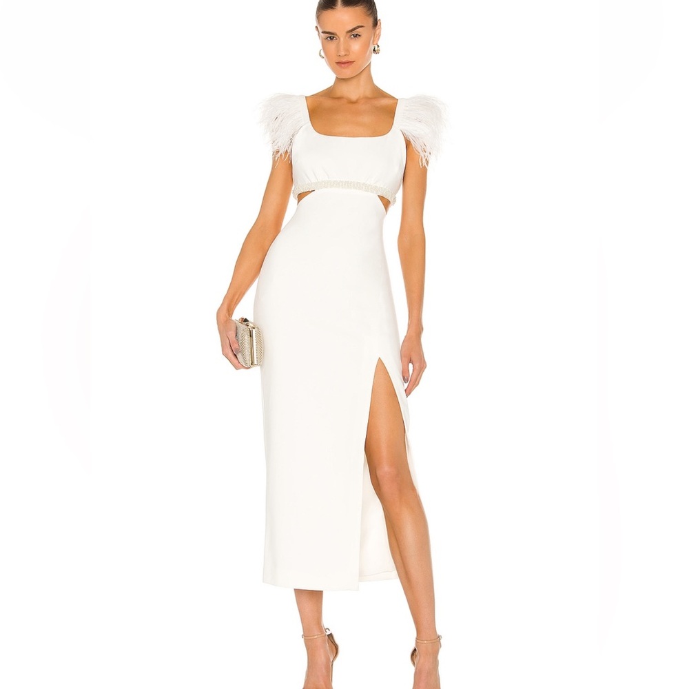 Revolve Taliyah Gown in White Midi